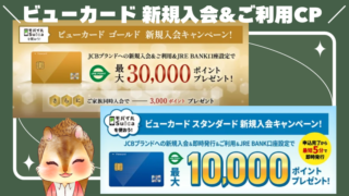 ビューカードの新規入会&ご利用キャンペーンとJRE POINTをおトクに活用する方法まとめ 